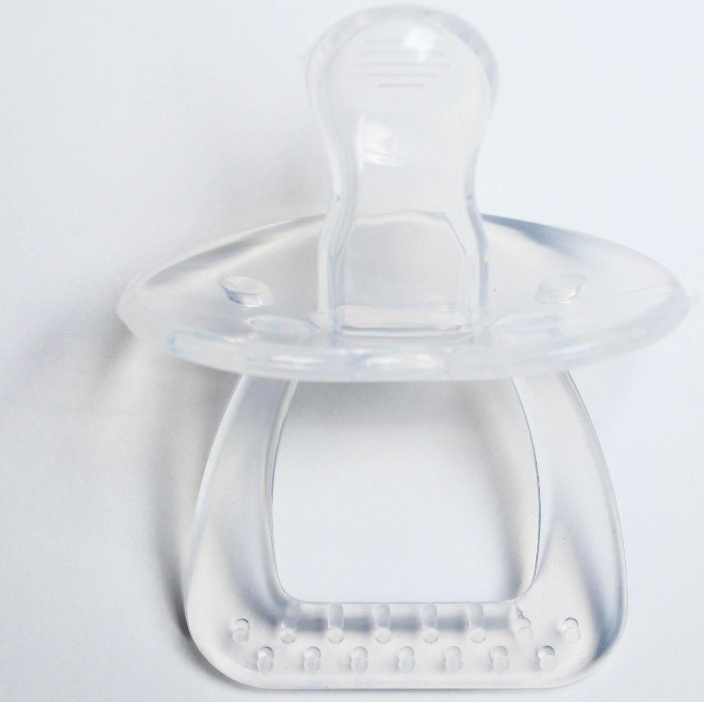 Пустышка цельносиликоновая ортодонтическая, от 0 мес.