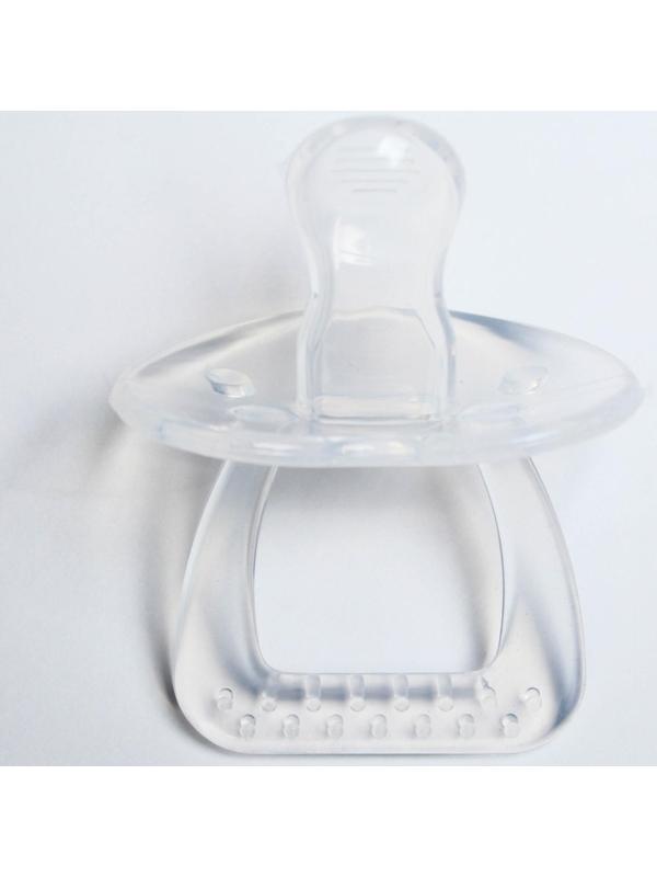Пустышка цельносиликоновая ортодонтическая, от 0 мес.