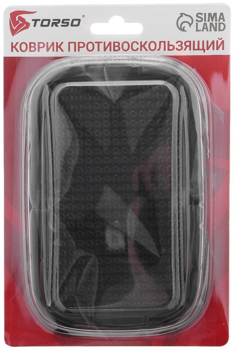 Коврик противоскользящий TORSO, 15×10×1.5, черный