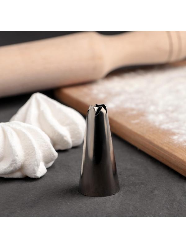 Насадка кондитерская «Закрытая роза», d=2,2 см, выход 1 см, нержавеющая сталь