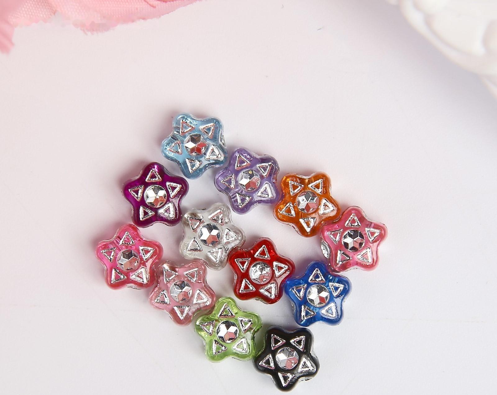 Набор бусин для творчества пластик 