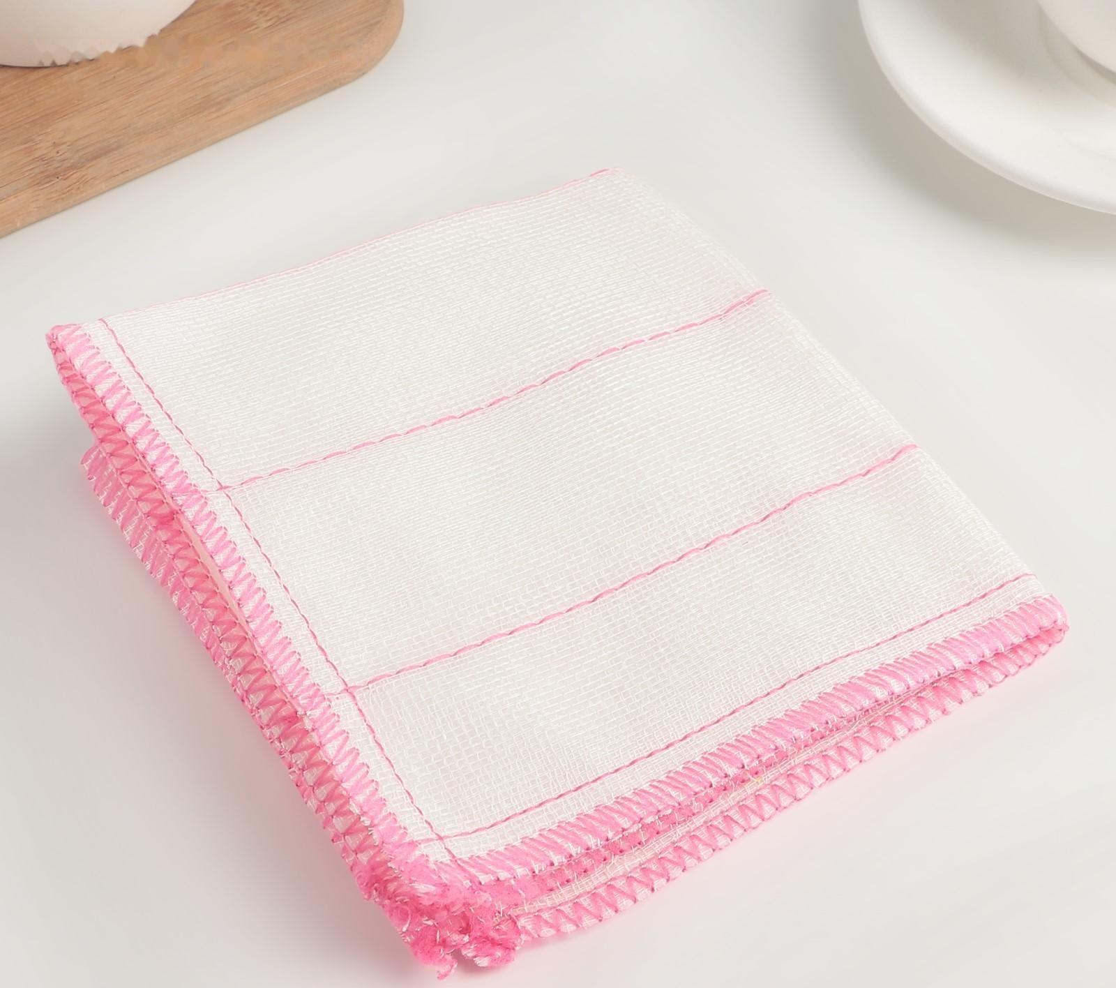 Набор салфеток для мытья посуды Доляна, 30×30 см, 3 шт