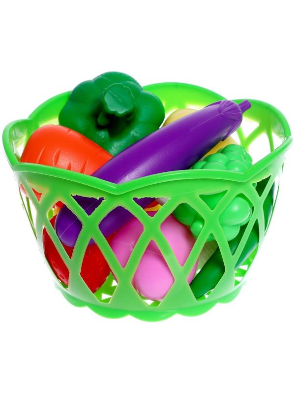 Набор продуктов «Фрукты и овощи в корзине», 11 предметов, МИКС