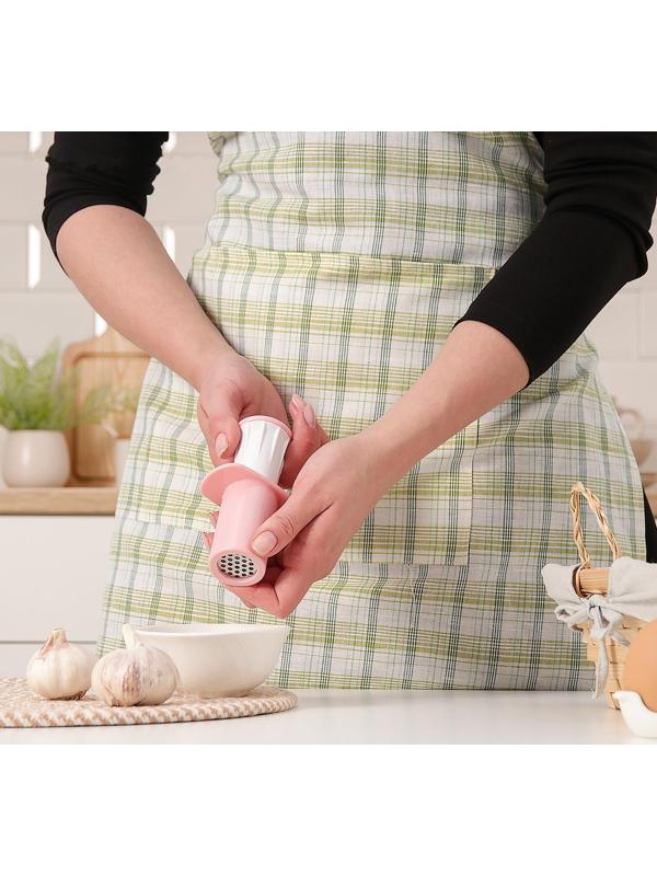 Пресс для чеснока Доляна «Конус», 11 см, цвет МИКС