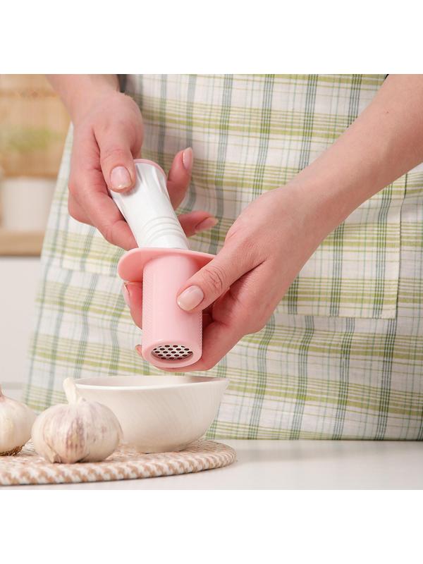 Пресс для чеснока Доляна «Конус», 11 см, цвет МИКС