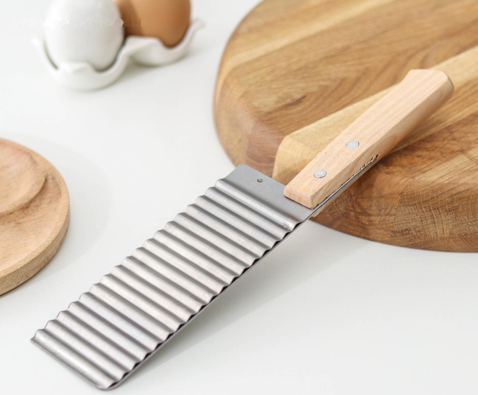 Овощерезка фигурная Доляна, 27×6 см, цвет хромированый, бежевый