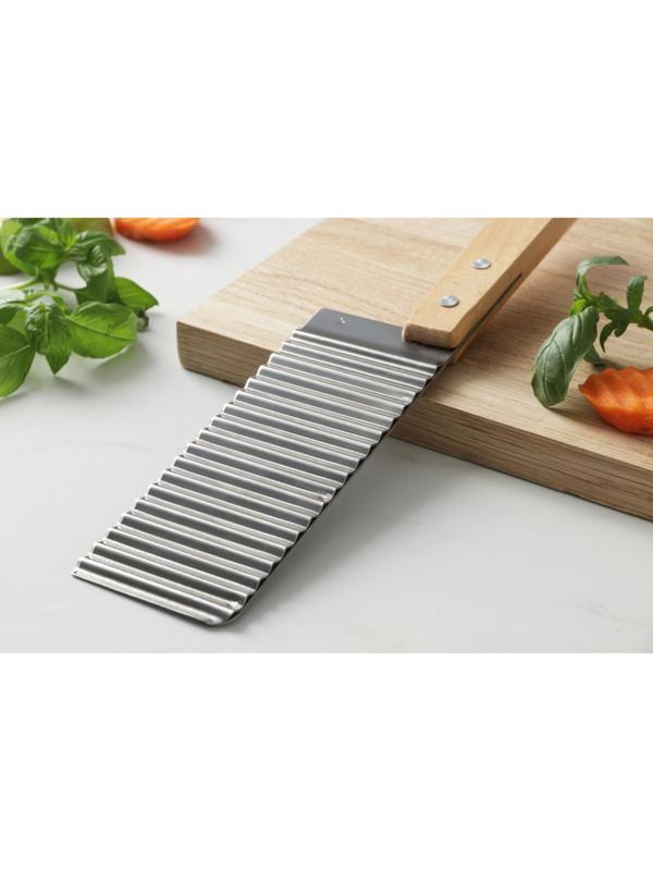 Овощерезка фигурная Доляна, 27×6 см, цвет хромированый, бежевый