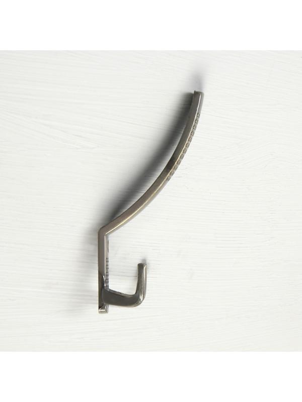 Крючок мебельный KM302AB, трёхрожковый, цвет бронза