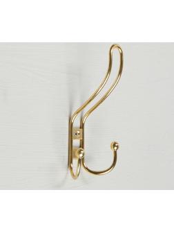 Крючок мебельный KM303GP, трёхрожковый, цвет золото