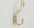 Крючок мебельный KM303GP, трёхрожковый, цвет золото