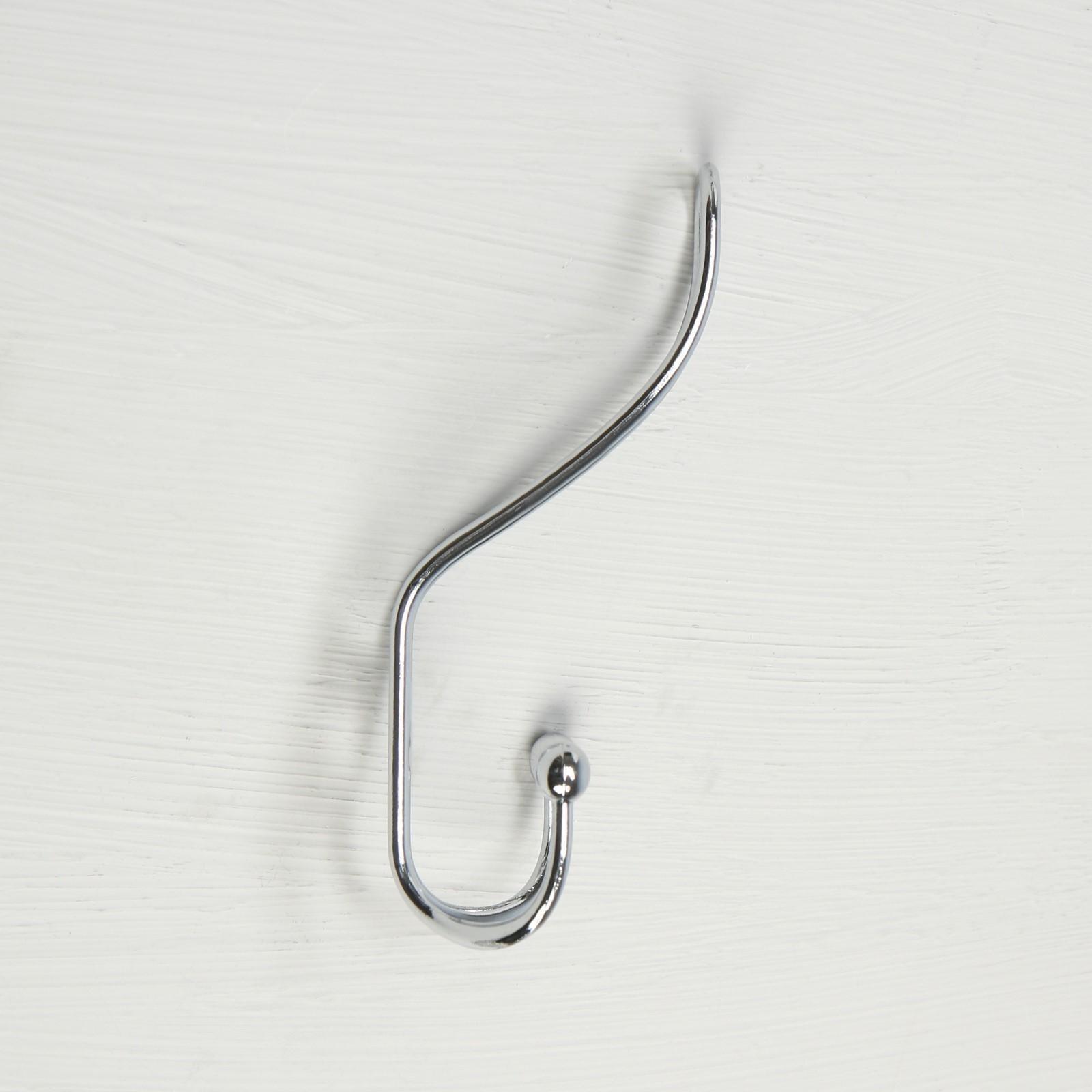 Крючок мебельный KM303CP, трёхрожковый, цвет хром