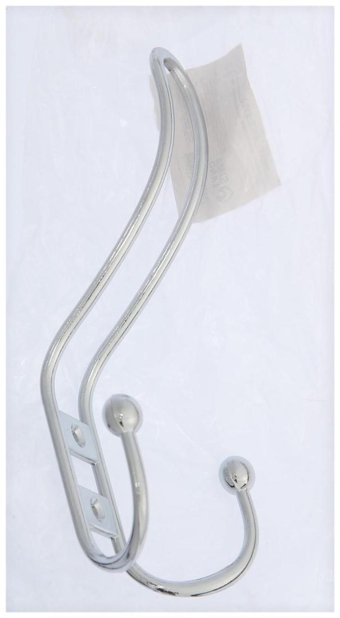 Крючок мебельный KM303CP, трёхрожковый, цвет хром