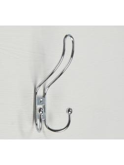 Крючок мебельный KM303CP, трёхрожковый, цвет хром