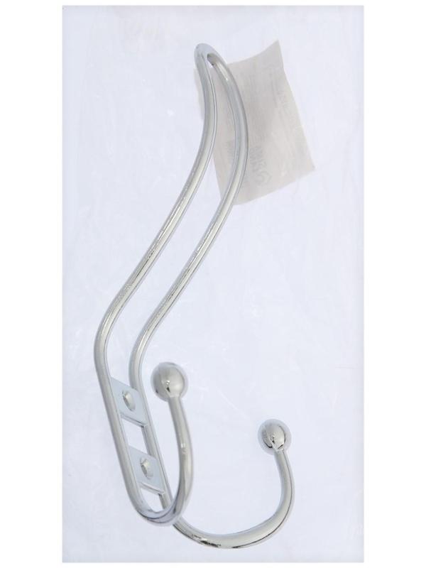 Крючок мебельный KM303CP, трёхрожковый, цвет хром