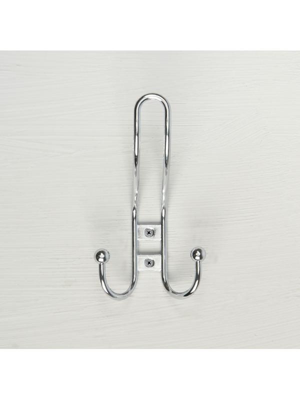 Крючок мебельный KM303CP, трёхрожковый, цвет хром