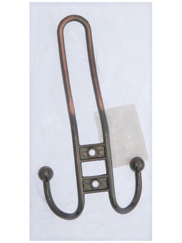 Крючок мебельный KM303AC, трёхрожковый, цвет медь