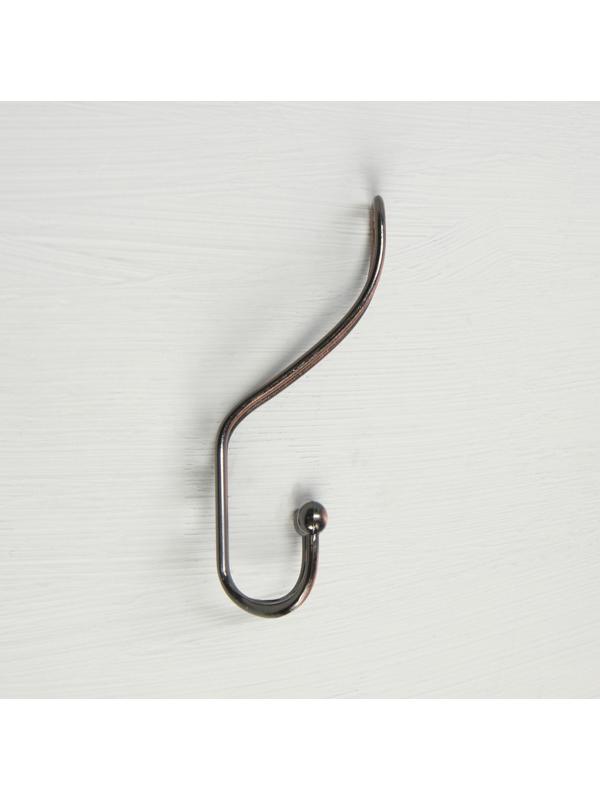 Крючок мебельный KM303AC, трёхрожковый, цвет медь