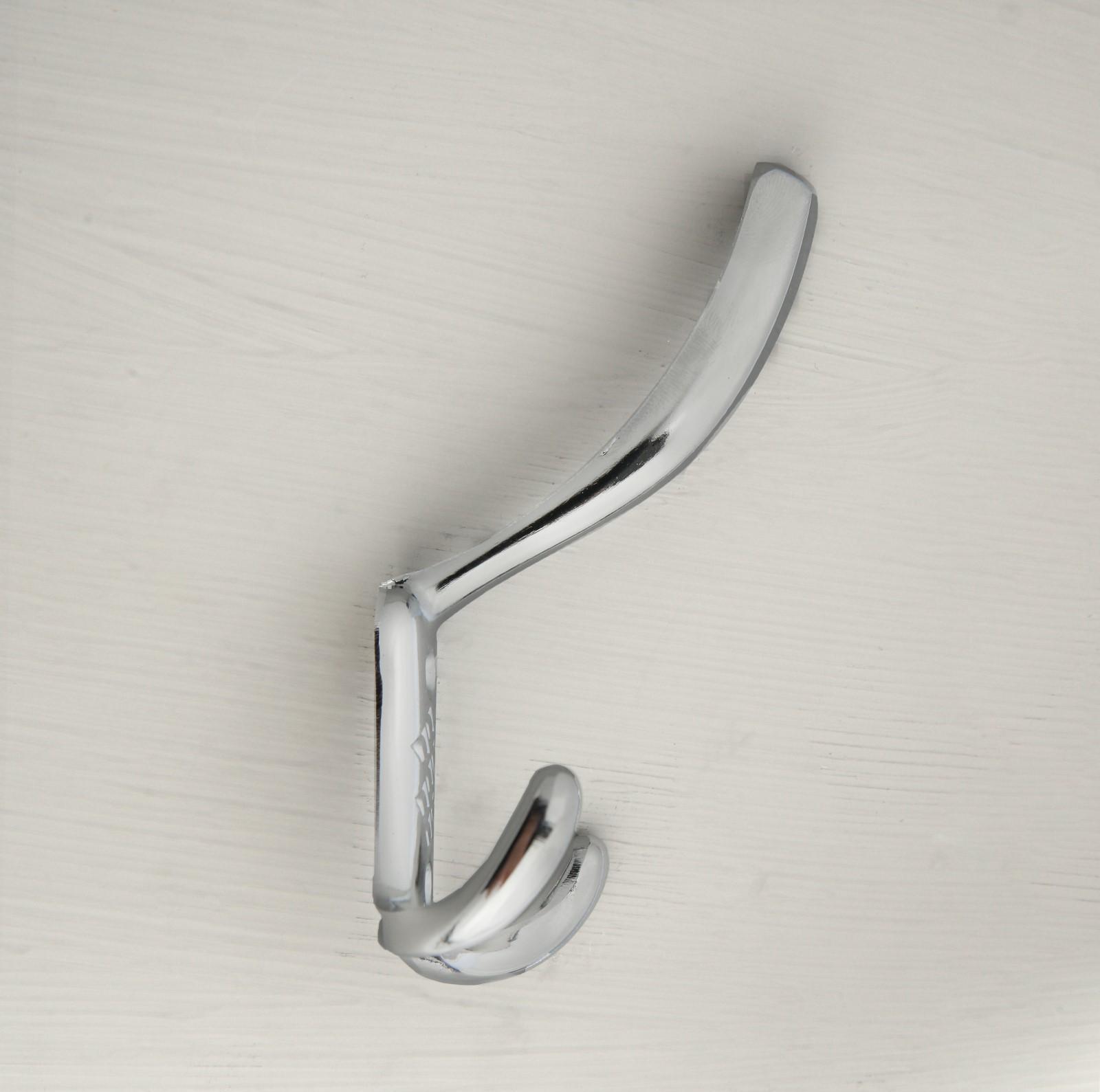 Крючок мебельный KM304CP, трёхрожковый, цвет хром