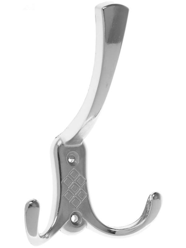 Крючок мебельный KM304CP, трёхрожковый, цвет хром