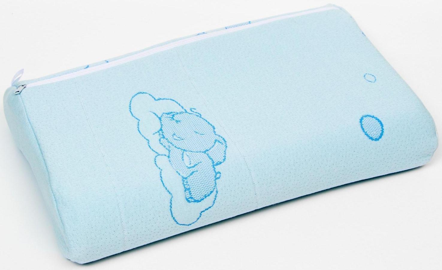 Подушка ортопедическая НТ-ПС-01, для детей, 40x25 см, валики 7/8 см