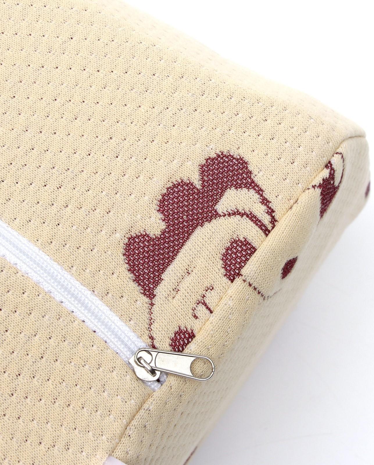 Подушка ортопедическая НТ-ПС-03, с эффектом памяти и выемкой под плечо, 61.5x34 см, валики 13/8 см