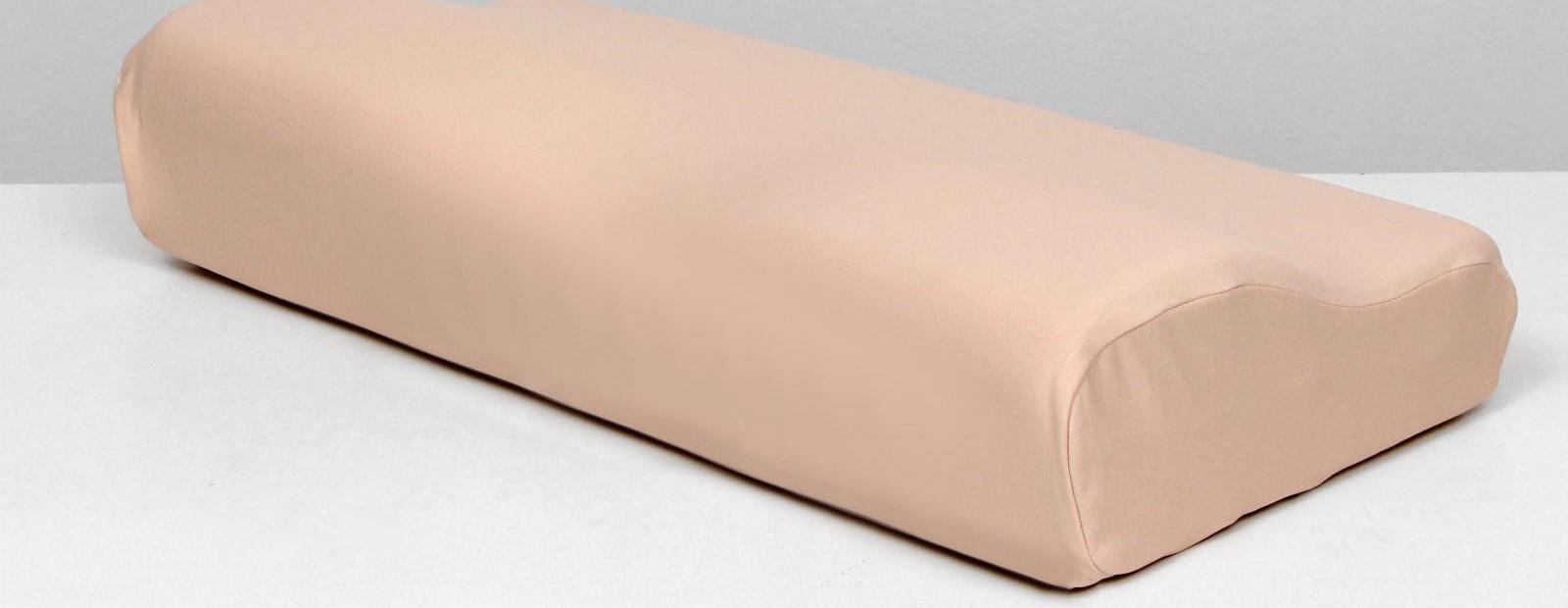 Подушка ортопедическая НТ-ПС-03, с эффектом памяти и выемкой под плечо, 61.5x34 см, валики 13/8 см