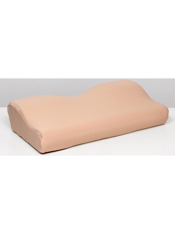 Подушка ортопедическая НТ-ПС-03, с эффектом памяти и выемкой под плечо, 61.5x34 см, валики 13/8 см