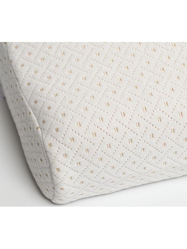 Подушка ортопедическая НТ-ПС-03, с эффектом памяти и выемкой под плечо, 61.5x34 см, валики 13/8 см