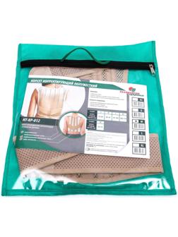 Корректор осанки НТ-КР-012, полужёсткий, 4 ребра, размер M, цвет бежевый