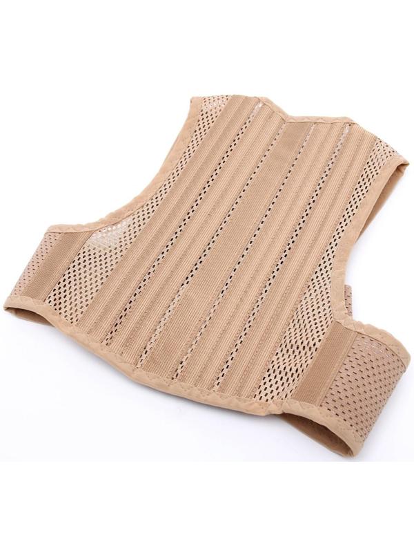 Корректор осанки НТ-КР-012, полужёсткий, 4 ребра, размер M, цвет бежевый