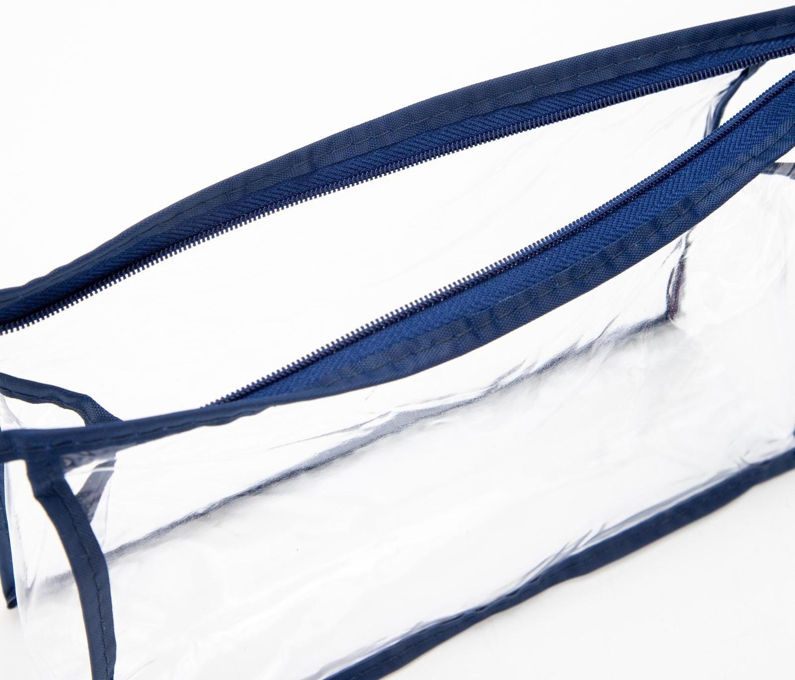 Косметичка на молнии, цвет синий