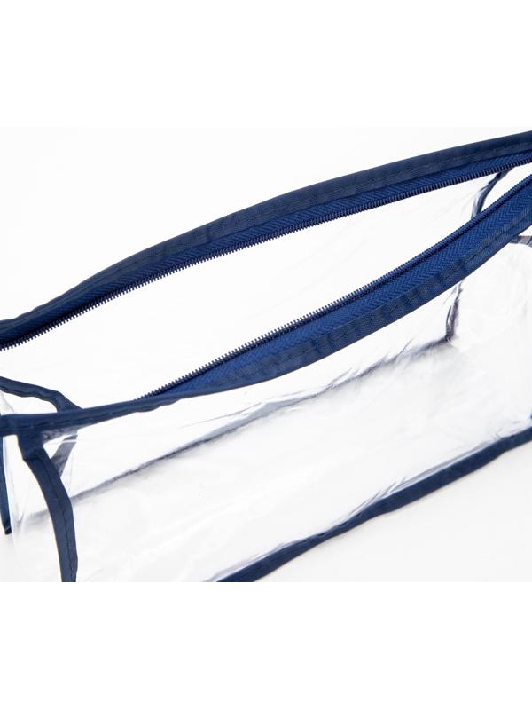 Косметичка на молнии, цвет синий