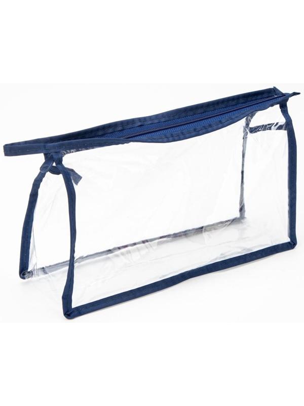 Косметичка на молнии, цвет синий