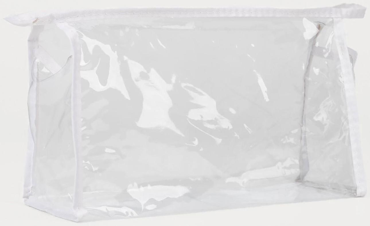 Косметичка на молнии, цвет белый