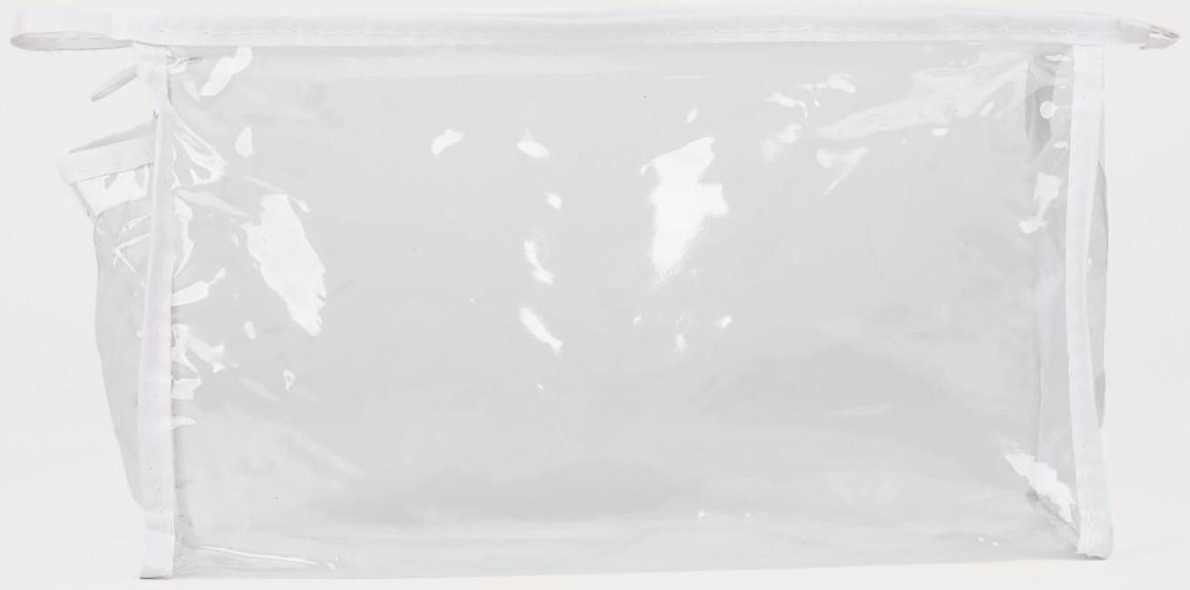 Косметичка на молнии, цвет белый