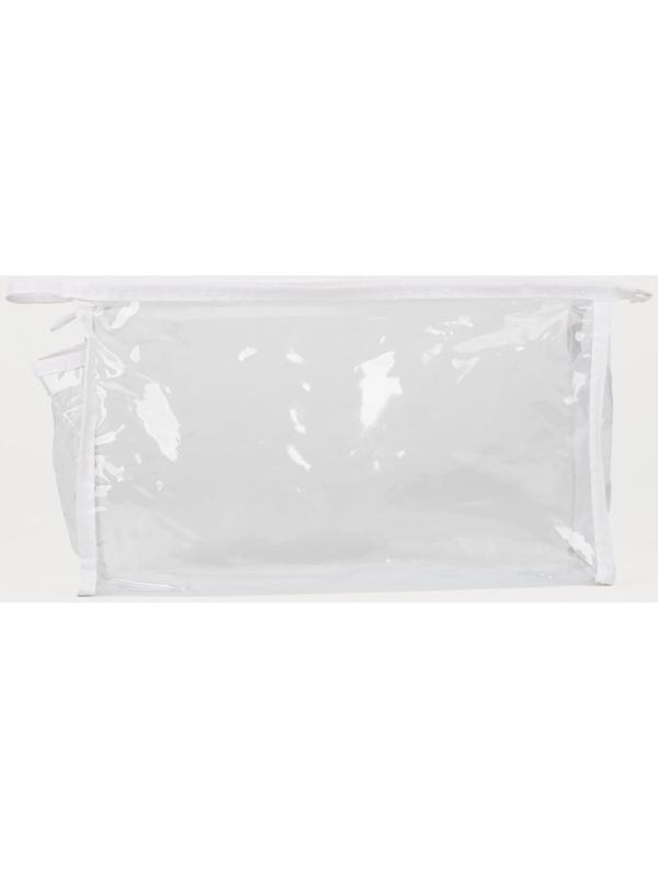 Косметичка на молнии, цвет белый