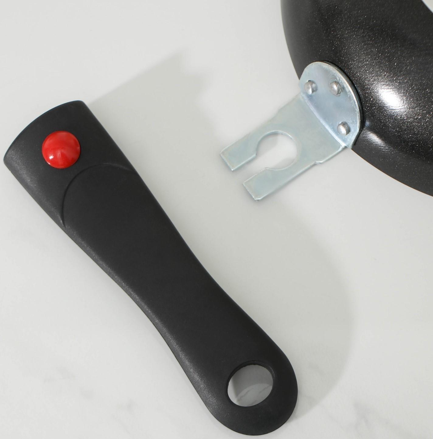 Сковорода Forever, d=18 см, съёмная ручка, антипригарное покрытие, цвет серый