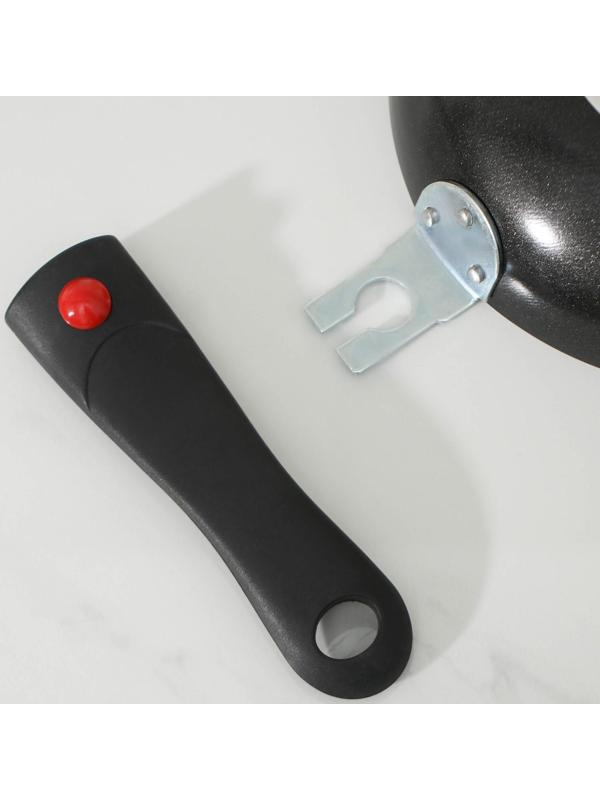 Сковорода Forever, d=18 см, съёмная ручка, антипригарное покрытие, цвет серый