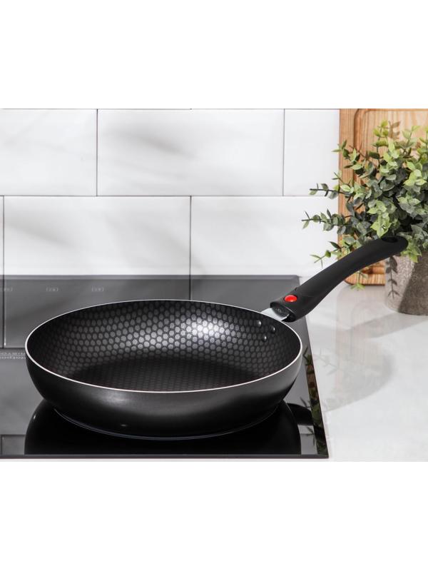 Сковорода Forever, d=26 см, съёмная ручка, антипригарное покрытие, цвет чёрный