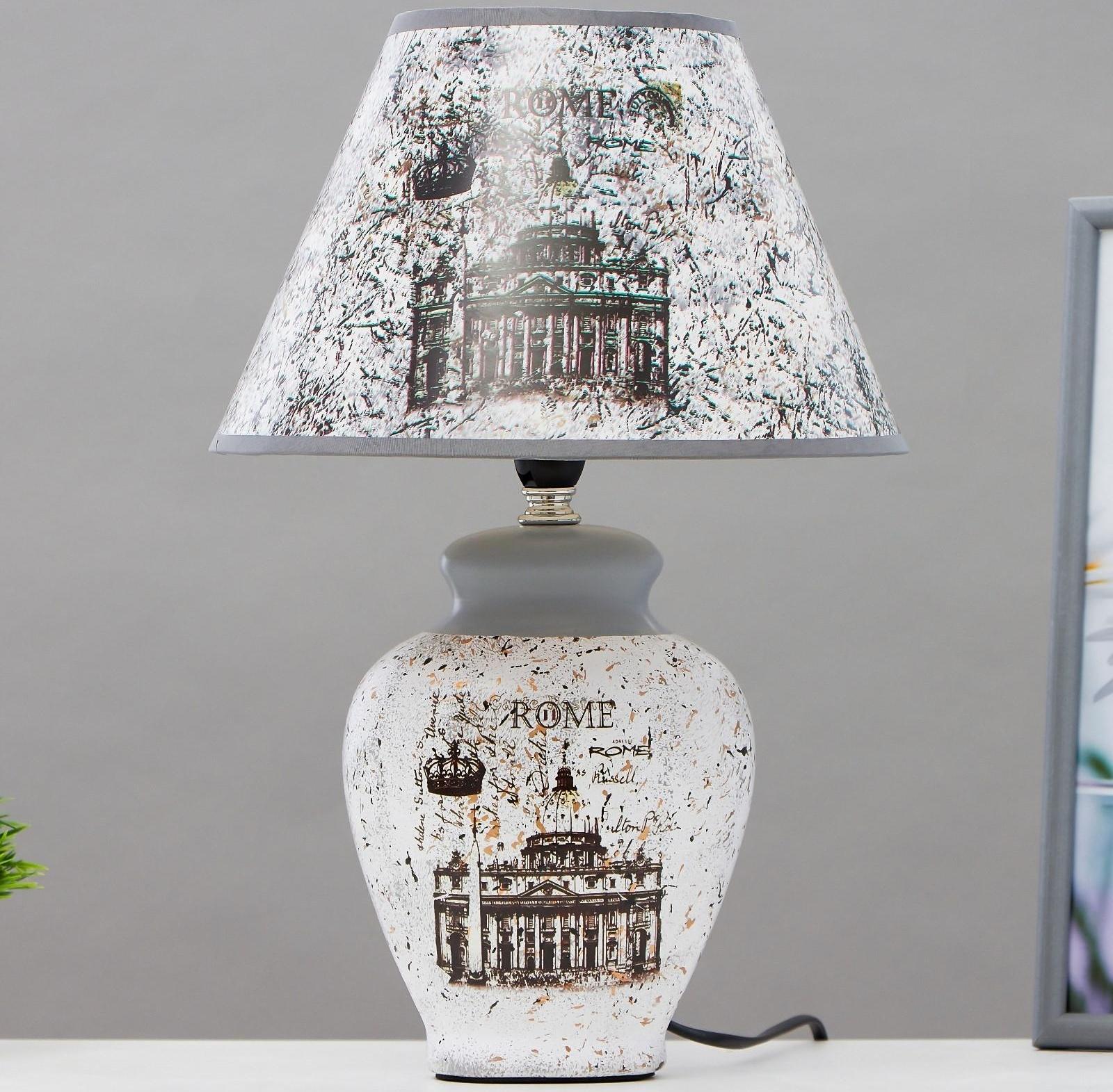 Лампа настольная керамика 