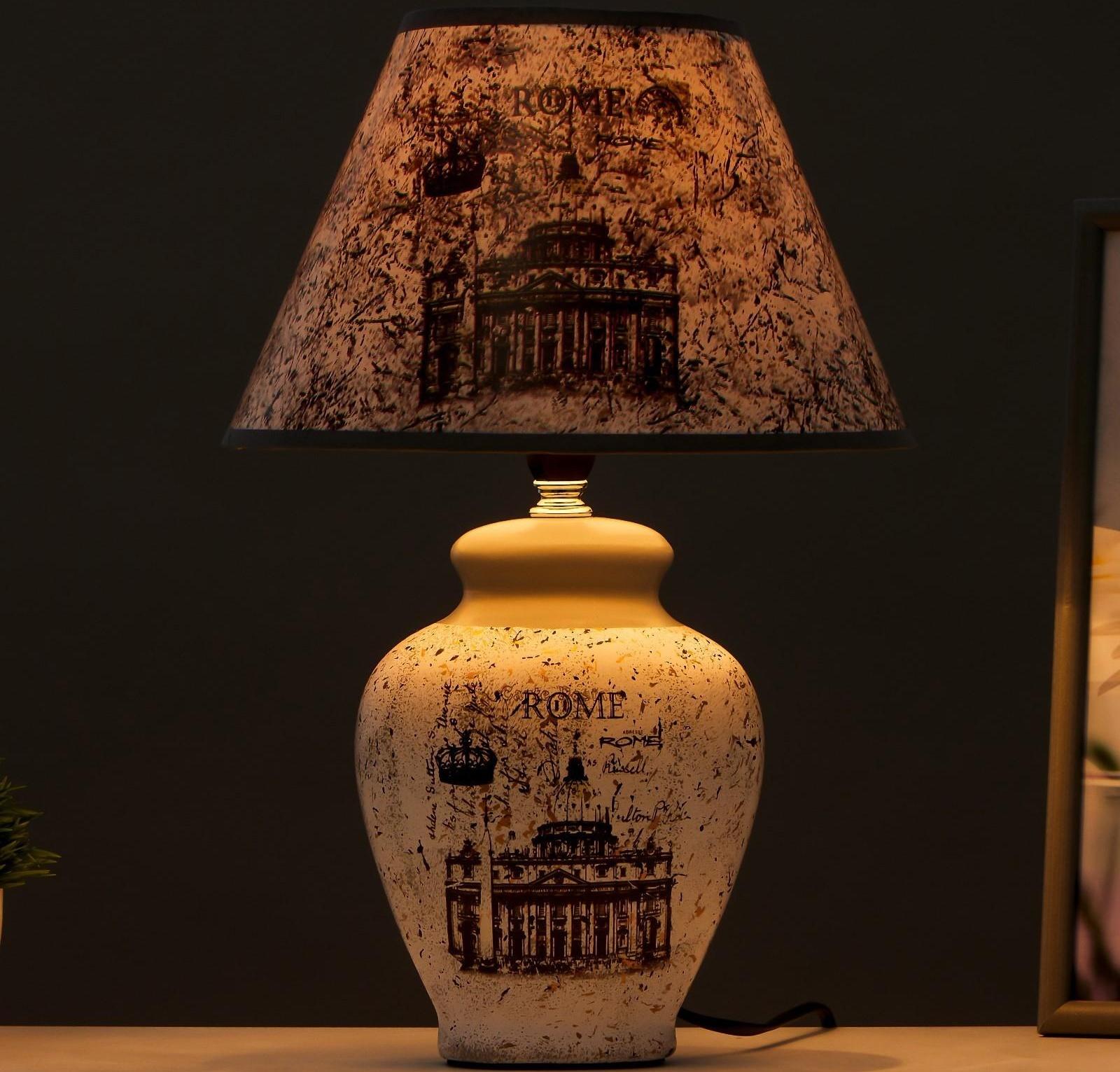 Лампа настольная керамика 