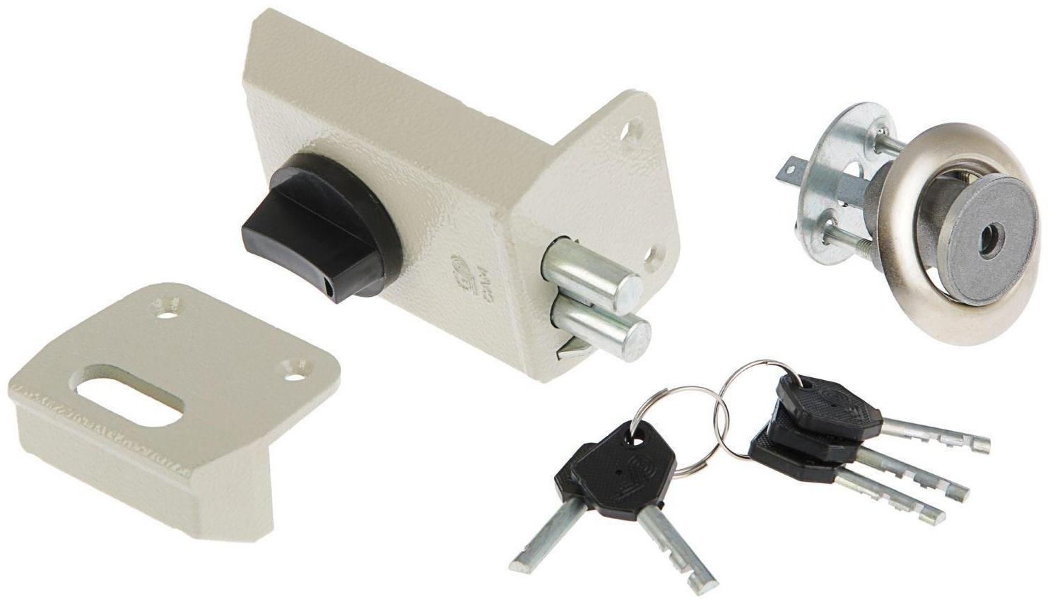 Замок накладной ПРОСАМ ЗНД-1А (88400), серый