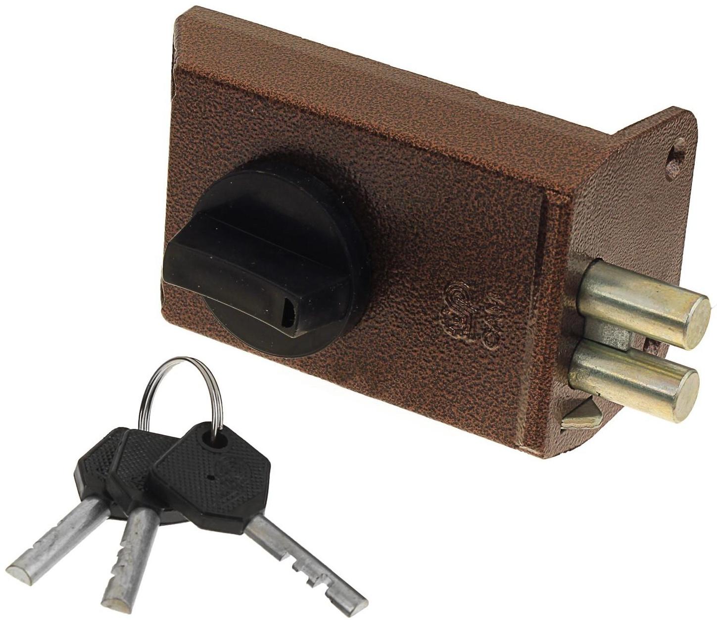 Замок накладной ПРОСАМ ЗНД-1А/Д (88300), полимерное покрытие