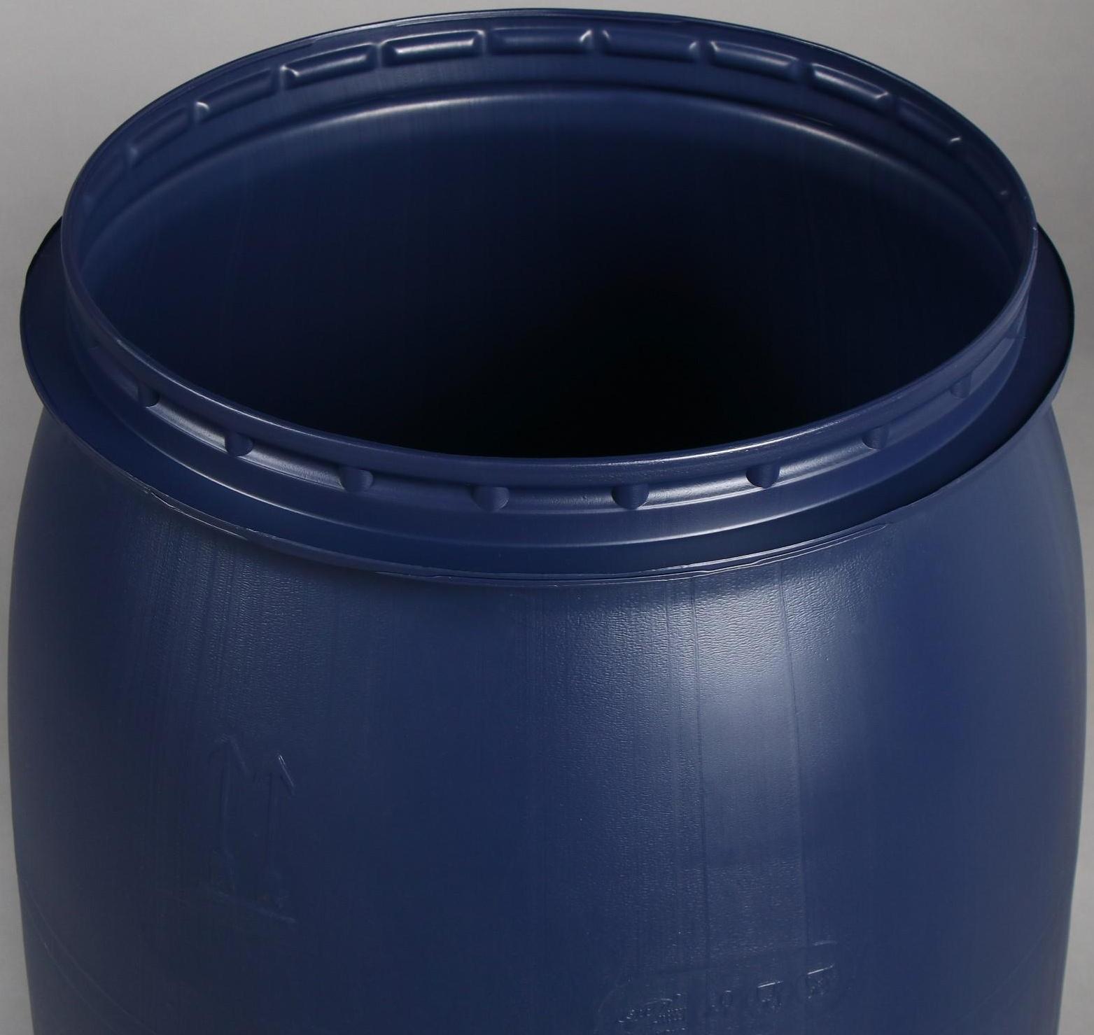 Бочка пищевая, 127 л, с крышкой, синяя, Оpen Top