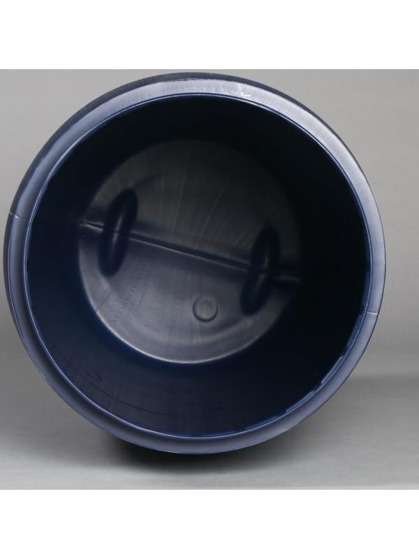 Бочка пищевая, 127 л, с крышкой, синяя, Оpen Top