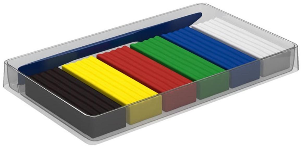 Пластилин 6 цветов, 108 г, ErichKrause ArtBerry, премиум, с алоэ вера, со стеком, индивидуальная упаковка брусков, в картонной упаковке