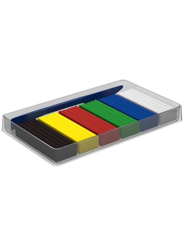 Пластилин 6 цветов, 108 г, ErichKrause ArtBerry, премиум, с алоэ вера, со стеком, индивидуальная упаковка брусков, в картонной упаковке