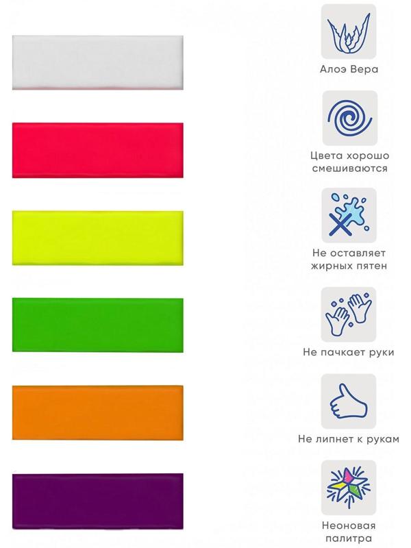 Пластилин мягкий (восковой), 6 цветов, 120 г, ErichKrause ArtBerry премиум, с Алоэ Вера, со стеком, картон, с европодвесом