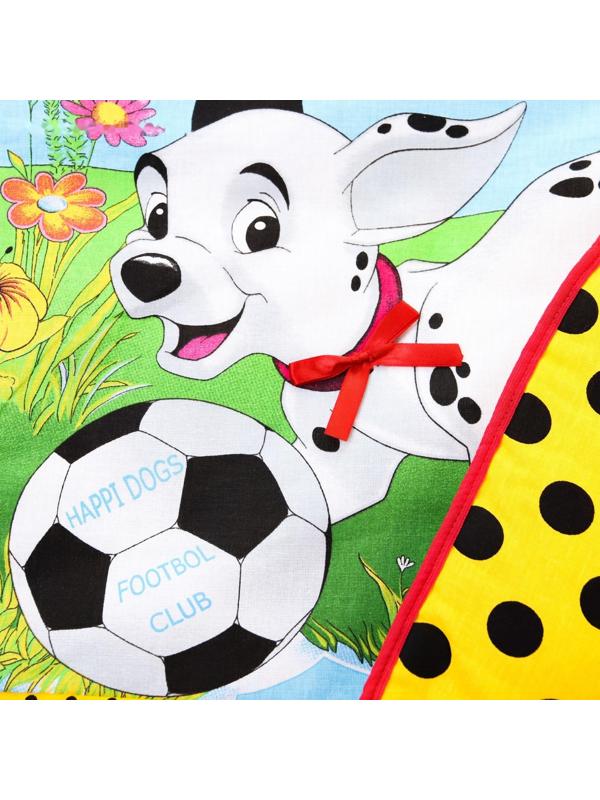 Коврик развивающий с дугами «Далматинцы» для мальчика, 4 игрушки, р-р 100×87х0,5 см.