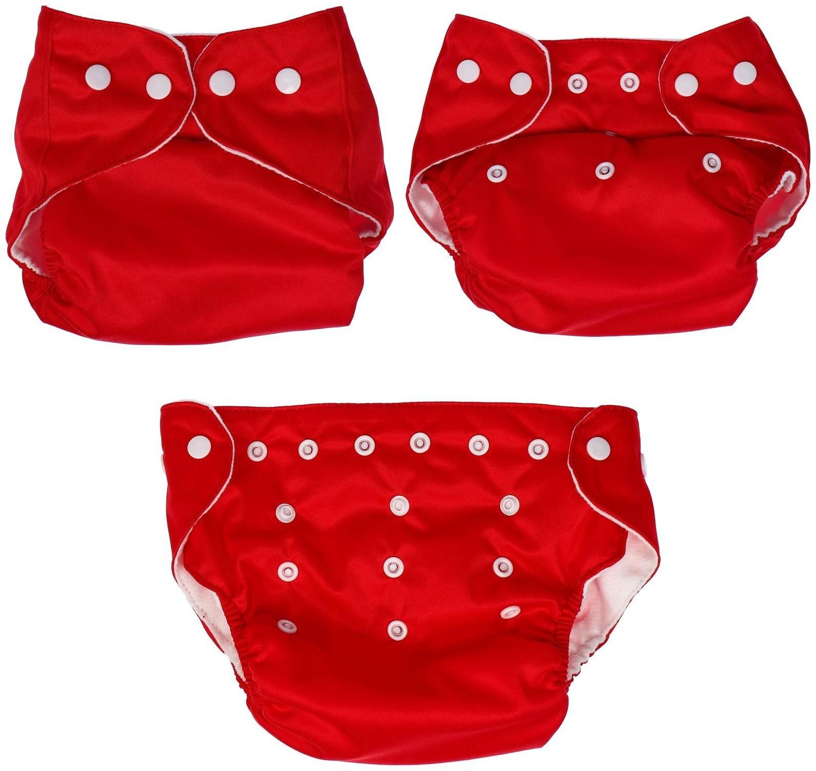 Многоразовый подгузник, цвет красный